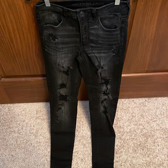 American Eagle Black High Rise Jegging - Picture 1 of 3